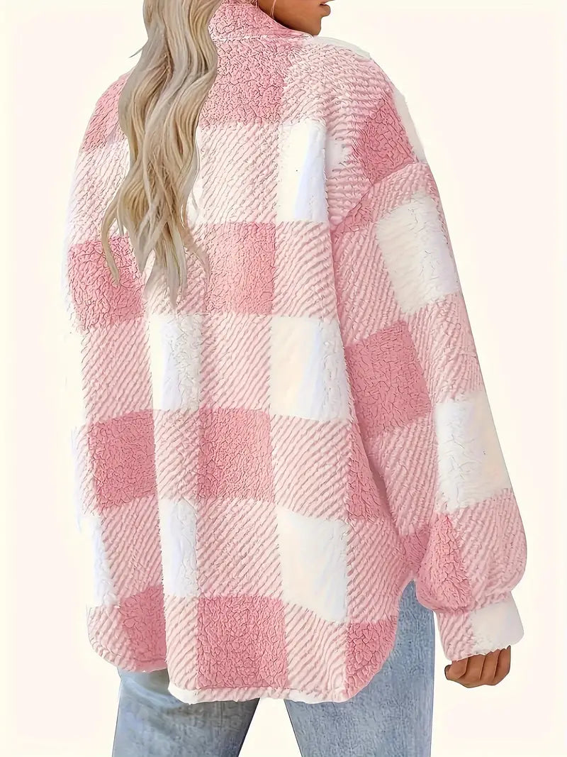 Lindberg | SANDRA™ - Plaid-Muster Knopf-Front Jacke