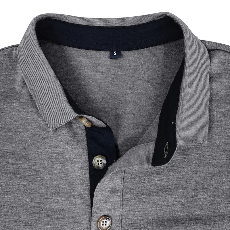 Lindberg | Jörg Herren Langarmshirt in Unifarbe