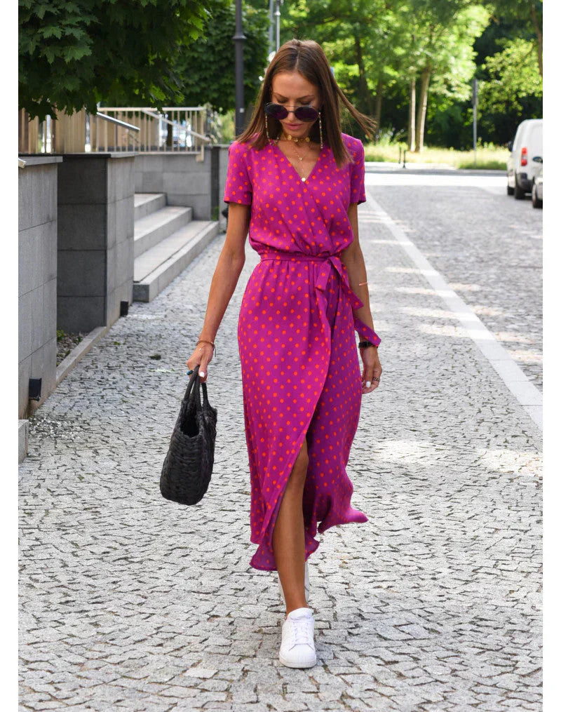 Lindberg | Eva™ - Stilvolles V-Ausschnitt-Kleid