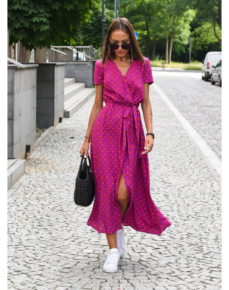 Lindberg | Eva™ - Stilvolles V-Ausschnitt-Kleid