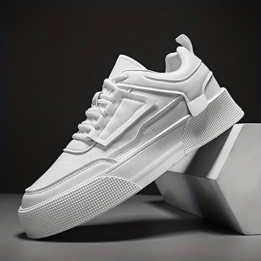 Lindberg | Herren Plateau-Sneaker Mike in Weiß mit klarer Formgebung