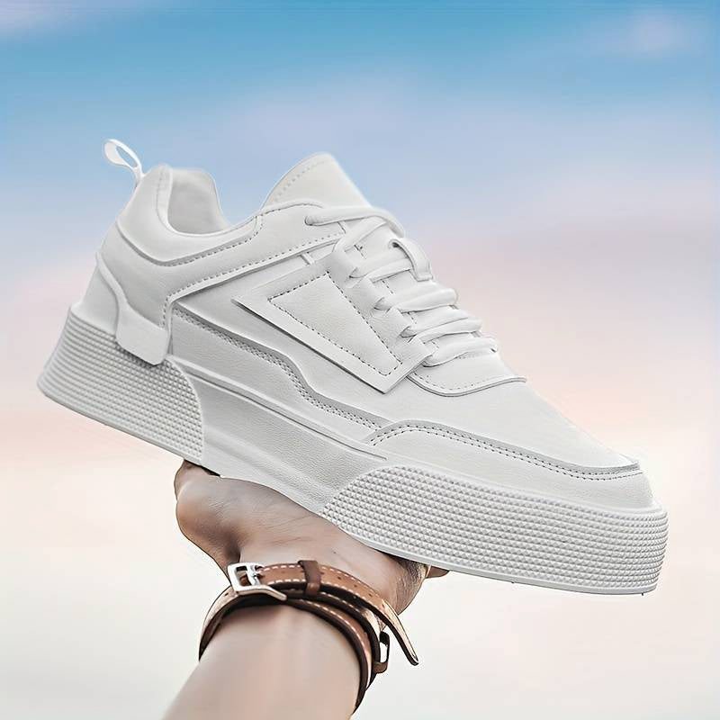 Lindberg | Herren Plateau-Sneaker Mike in Weiß mit klarer Formgebung