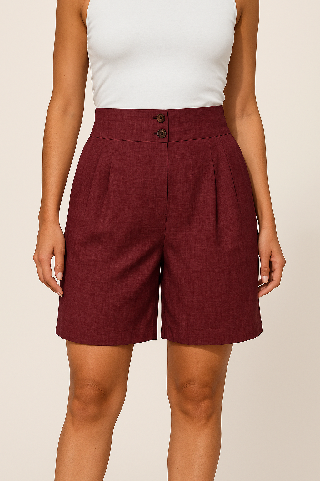 Lindberg | Damen Shorts mit hohem Bund und weitem Bein für Sommer und Freizeit