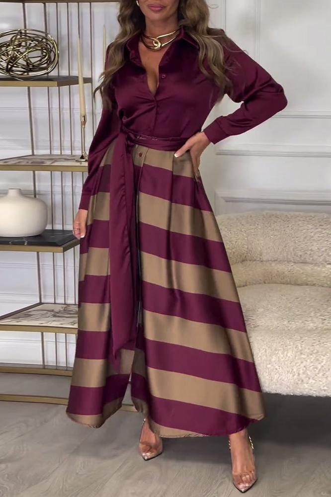 Lindberg | Kenda | Elegant Striped Dress