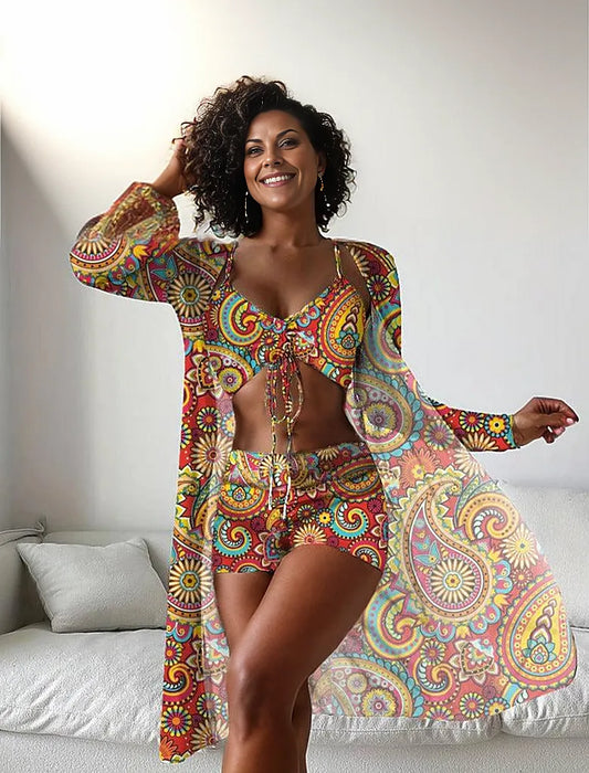 Lindberg | Selira | Badeoutfit mit Musterkunst