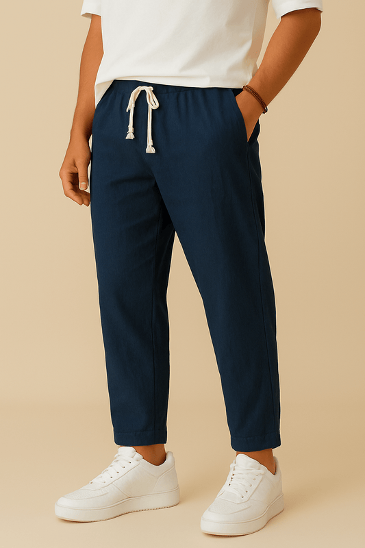 Lindberg | Herren Sommerhose mit Leinenstil und luftiger Webart