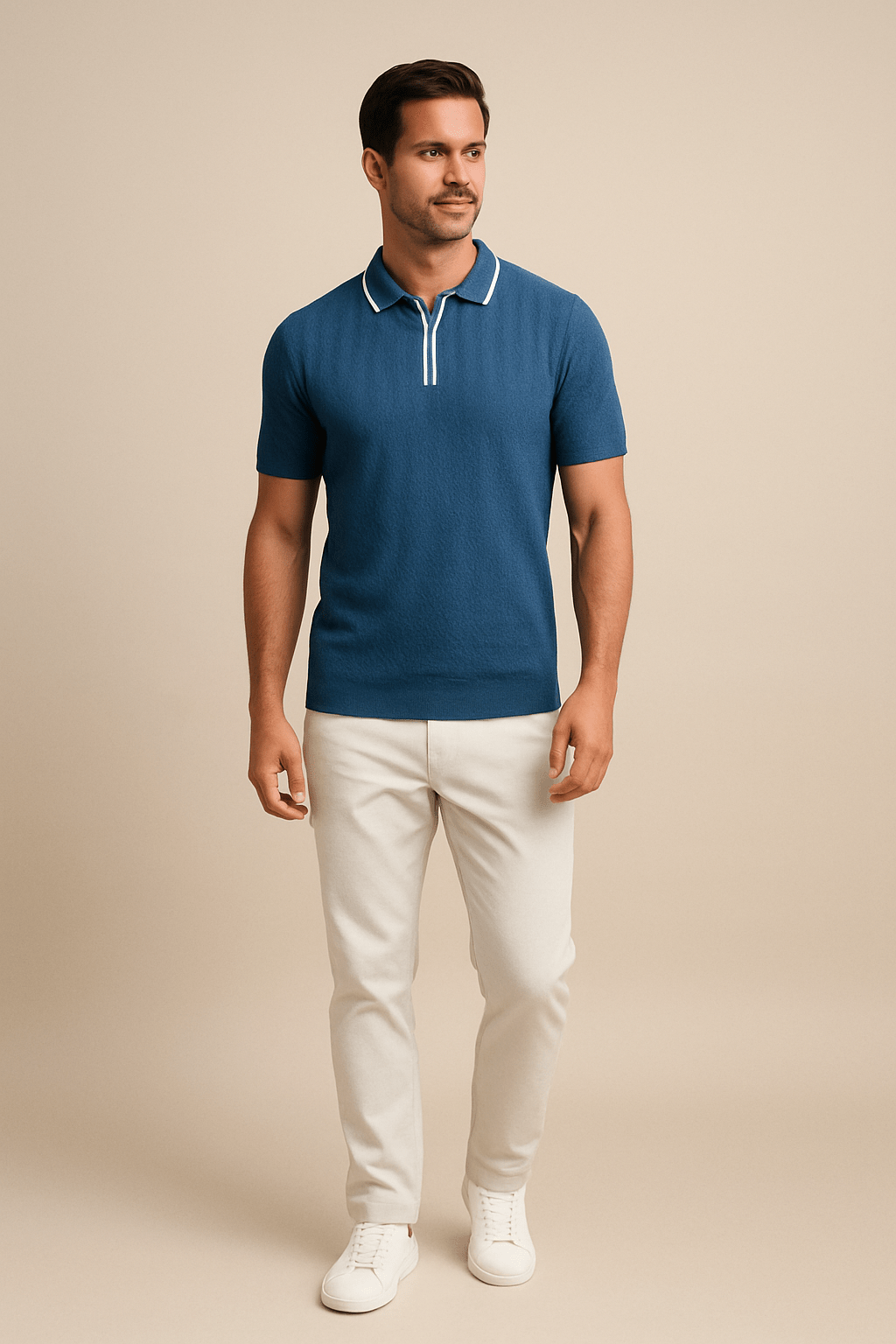 Lindberg | Herren Strick-Poloshirt für Sommer und Büro