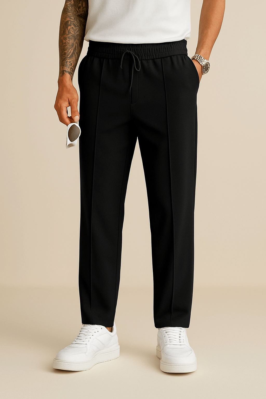 Lindberg | Herren Hose aus Diver-Material in weiter Form mit klarem Fall
