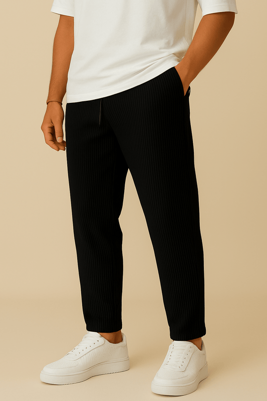 Lindberg | Herren Hose in Rippstruktur mit lockerem Schnitt und flexiblem Bund