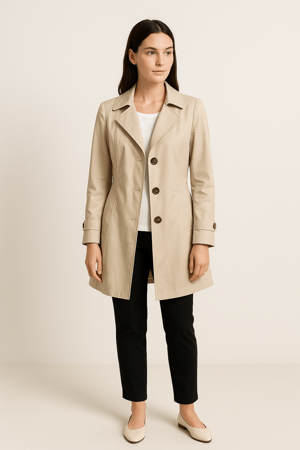 Lindberg | Damen Atmungsaktiver Trenchcoat mit Reverskragen und tailliertem Schnitt