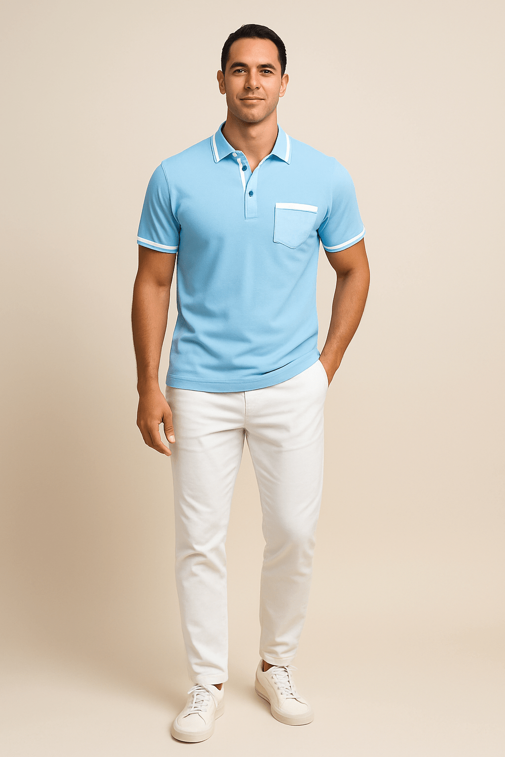 Lindberg | Herren Poloshirt mit Besatz für Sommer und Büro