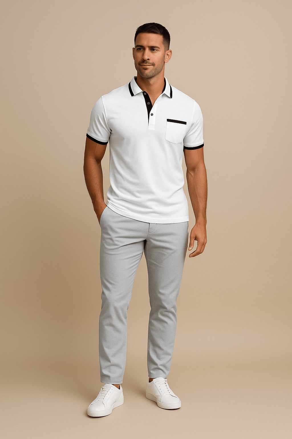 Lindberg | Herren Poloshirt mit Besatz für Sommer und Büro