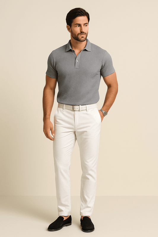 Lindberg | Herren Poloshirt aus Waffelstrick für Sommer und Übergangszeit