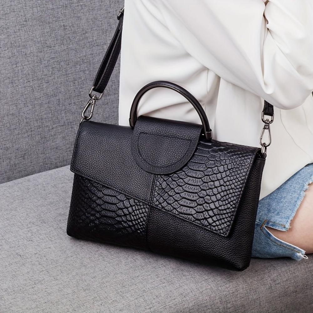 Lindberg | Celeste | Luxus-Handtasche mit Krokodil-Muster
