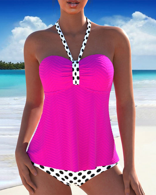 Lindberg | Neckholder-tankini mit polka-dot-print für den urlaub