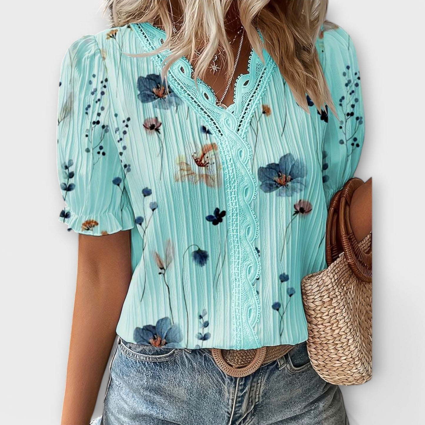 Lindberg | Spitzenglanz Bluse