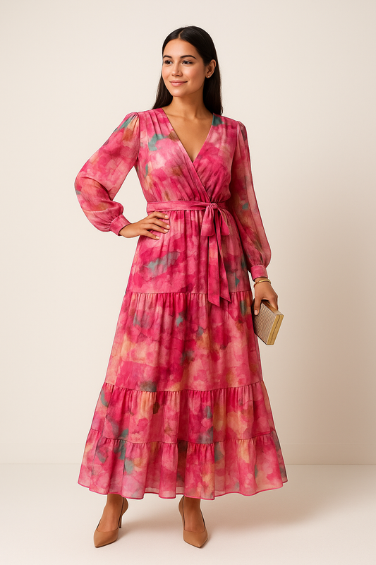 Lindberg | Damen Maxikleid mit Blumenprint luftig & leicht