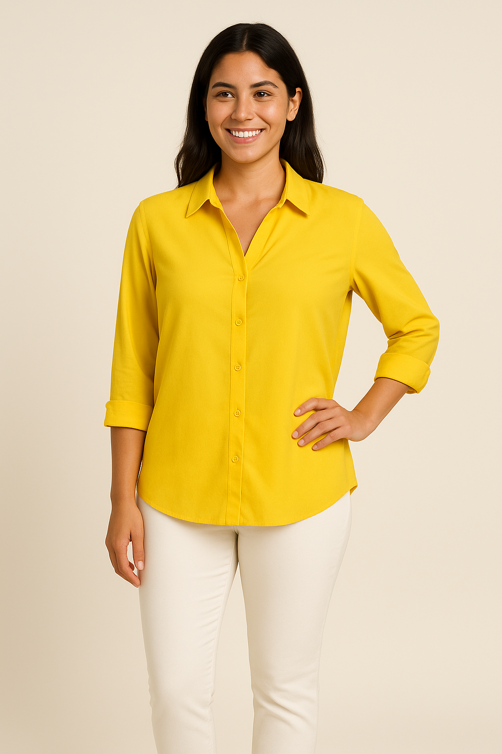 Lindberg | Damen Bluse mit Seidenglanz aus Baumwolle für  Büro oder Freizeit