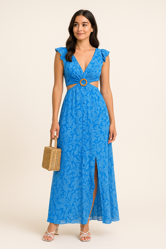 Lindberg | Damen Maxikleid mit Blumenprint - luftig & leicht