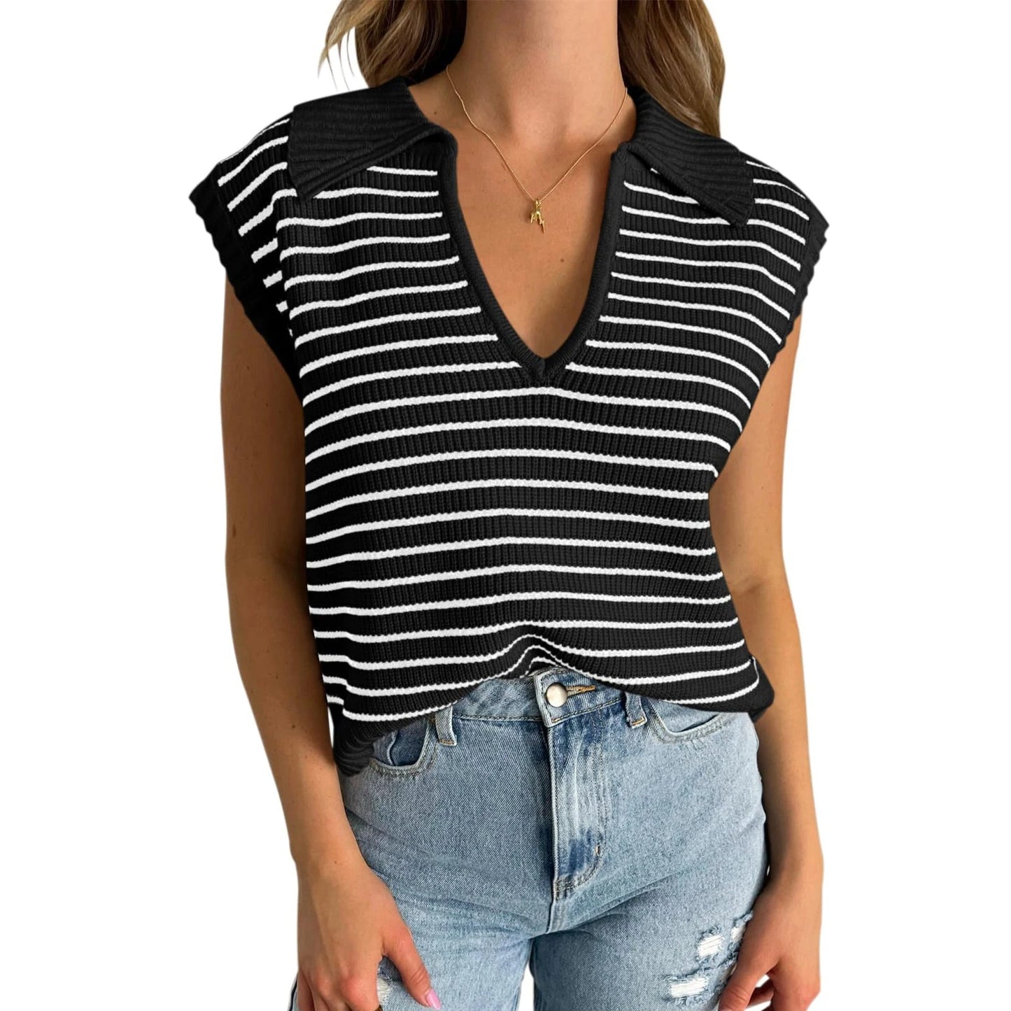 Lindberg | Streifenlauf Damen Stricktop