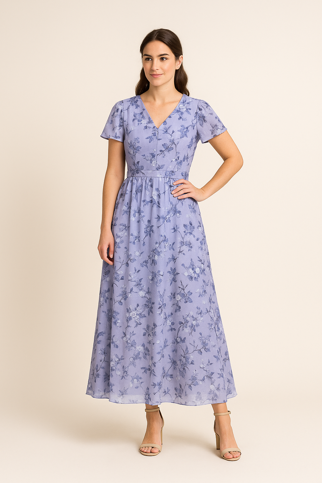 Lindberg | Atmungsaktives Damen Midikleid elegant für Sommer