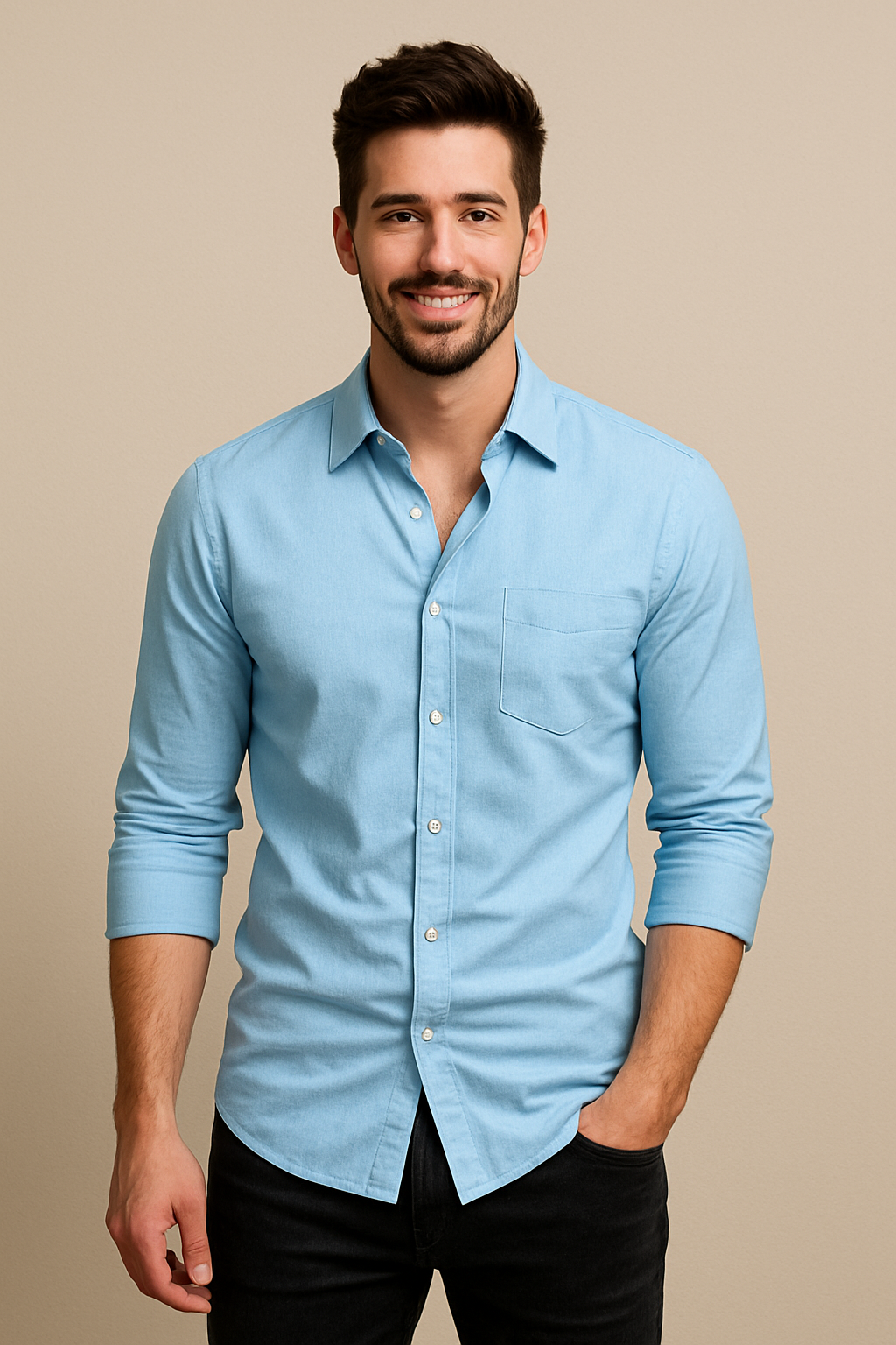 Lindberg | Herren Langarmhemd mit Stretch für Büro und Alltag
