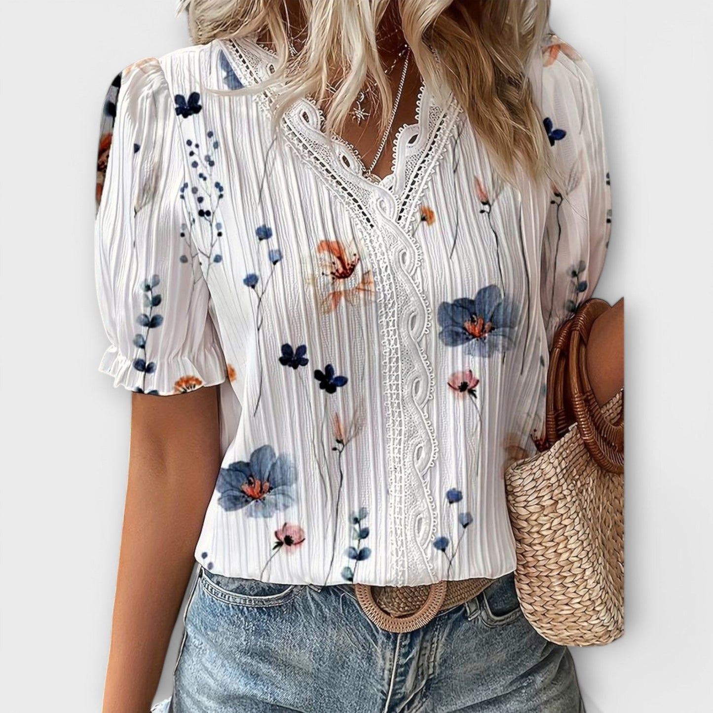Lindberg | Spitzenglanz Bluse