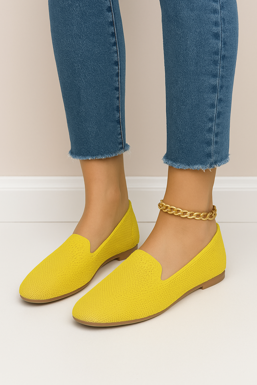 Lindberg | Damen Slipper-Loafer aus Strick für Arbeit & Freizeit