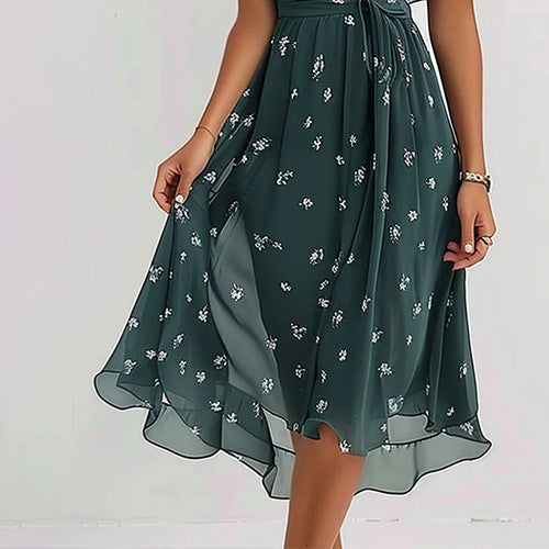 Lindberg | Retrogrünes Midi Kleid